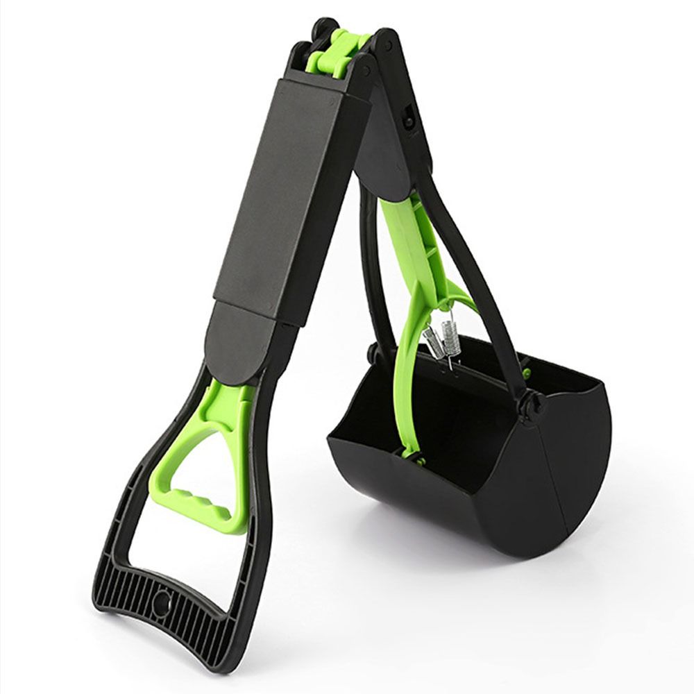Easy Cleaning Dog Poop Scooper Foldable Long Handle Poop Scoop Shovel Pet Outdoor Cleaning