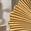 5.51in Iron Gold Leaf Cement Base Ornament  Bedroom Table Display Ornament