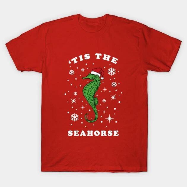 Tis the season seahorse Made in Australia T-Shirt M