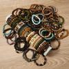 New random hot-selling coconut shell wood beads beaded elastic line men's bracelet bracelet bracelet