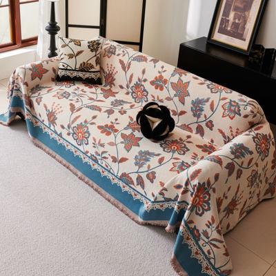 Tappetino per Divano Soggiorno Fresco Coperte Plaid Coperta Floreale da Campeggio Picnic Copridivano Nordico