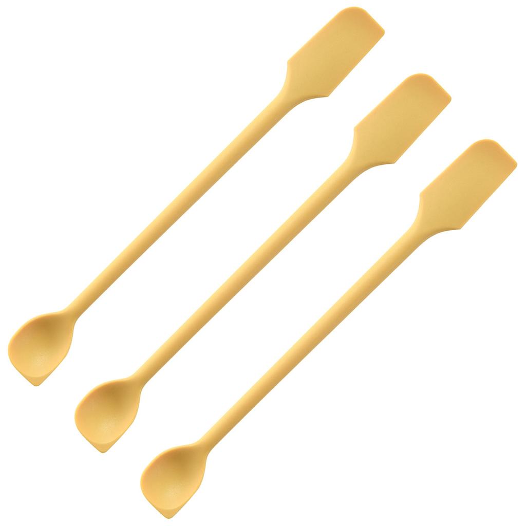 3pcs/set Silicone Double Headed Jam Scraper Spoon Butter Scraper Jam Scraper Household Mixing Stick Spoon Kitchen Gadgets