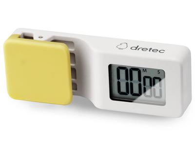 Dretec Clip Timer Study Timer Magnet Yellow
