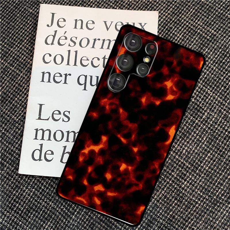 

Tortoise Shell Pattern Case For Samsung Galaxy S25 Ultra S21 S22 S23 S24 Ultra S9 S10 S20 Plus S25 FE Back Cover Galaxy S23 Plus