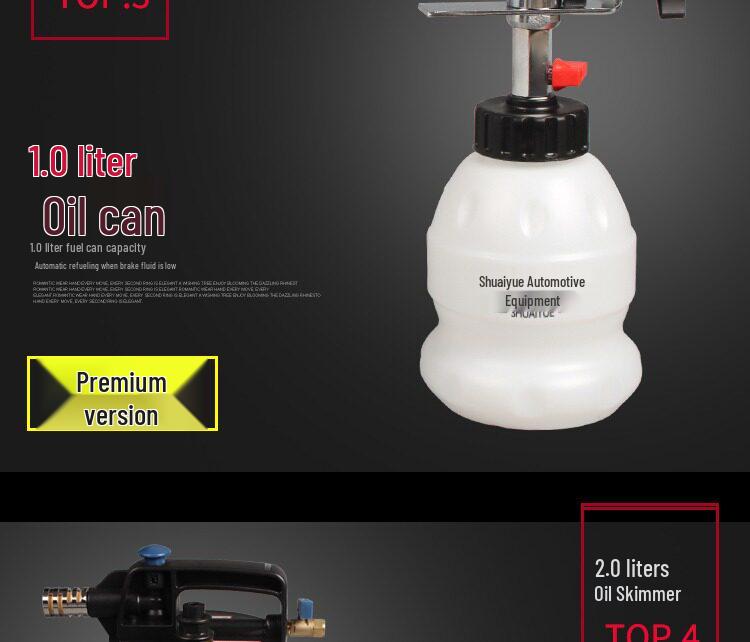 Pneumatic Brake Fluid Replacement and Bleeding Tool