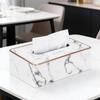 PU Leather Napkin Paper Storage Box Nordic Style Tissue Holder Tissue Paper Organizer Restaurant