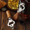 Stainless Steel Bottle Opener with Ergonomic Handle Wine Bottle Opener Beer Cap Remover Tool for Kitchen Cafe Restaurant
