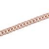 Promotion Rose Gold Plated Charm Women Jewelry Iced Out Cz Bling Cuban Link Chain Necklace