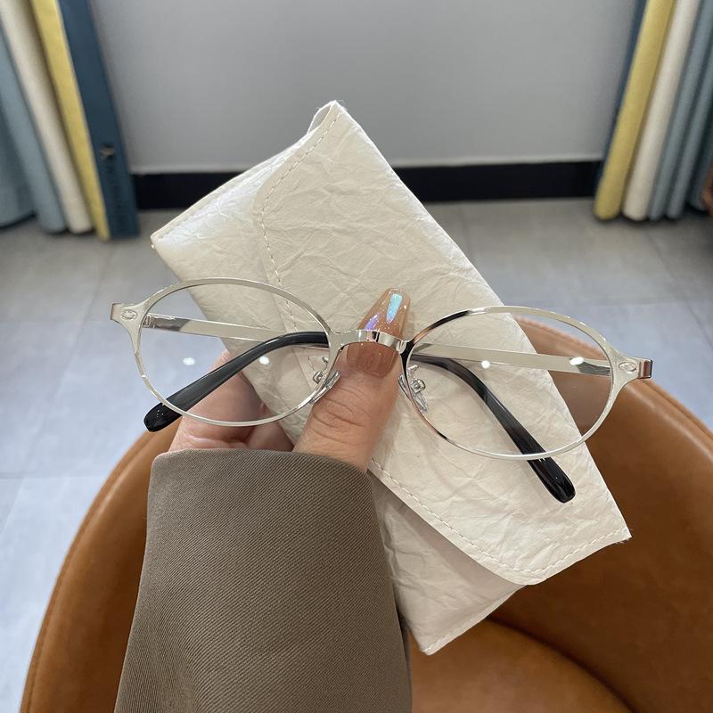 Retro Metal Frame Sunglasses Fashion Men'S Oval Outdoor Sun Glasses Women'S Fashion Trend Uv Protection Eyeglass Uv400