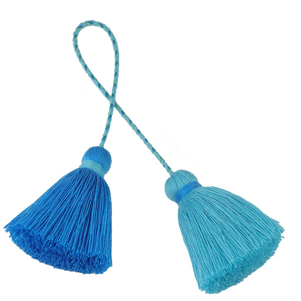 1Pc Polyester Silk Tassel Colored Bohemian Style Fringe Trim Tassels DIY Earring Bag Curtains Wedding Jewelry Hanging Decoration