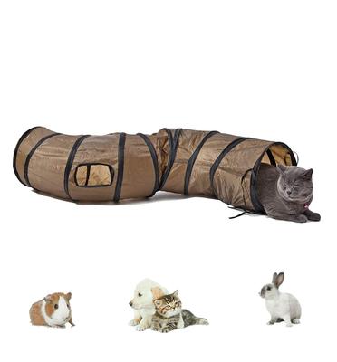 Foldable Cat Tunnel, Cat Toy, Pet Supplies, Long Tunnel, Collapsible and Washable, Great for Exercise, Easy Storage, Stress Relief, Ultra-Lightweight