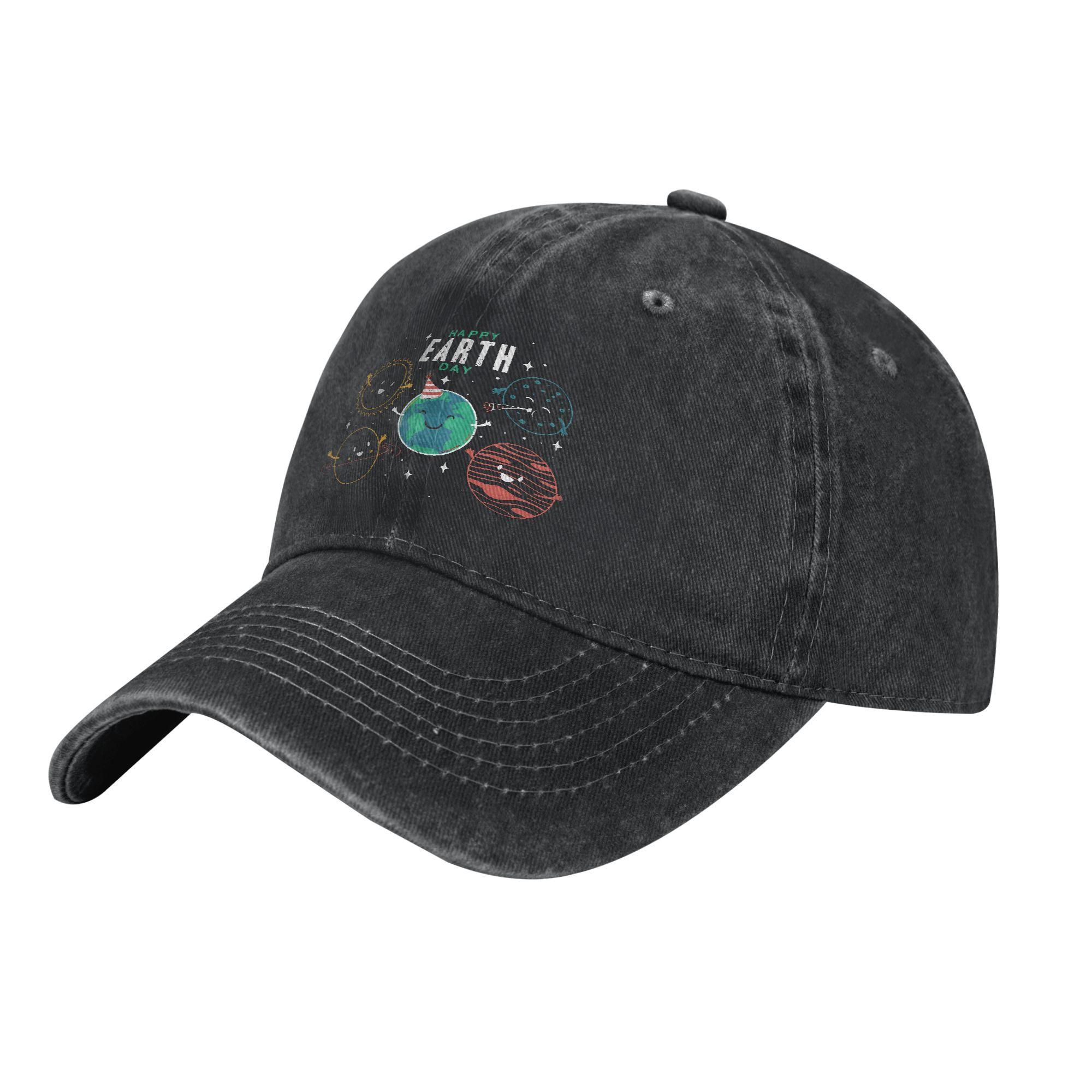 

Happy Earth Day Earth Day 2026 Baseball Caps Distressed Washed Snapback Cap Unisex Outdoor Summer Unstructured Soft Caps Hat One Size