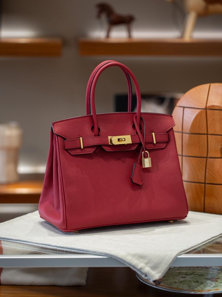 Lagerfeld Brikin30 Cowhide Bag Top Layer Togo Original Factory Leather Inlet Cowhide Thread Timeless Hundred Styles Handbag Women