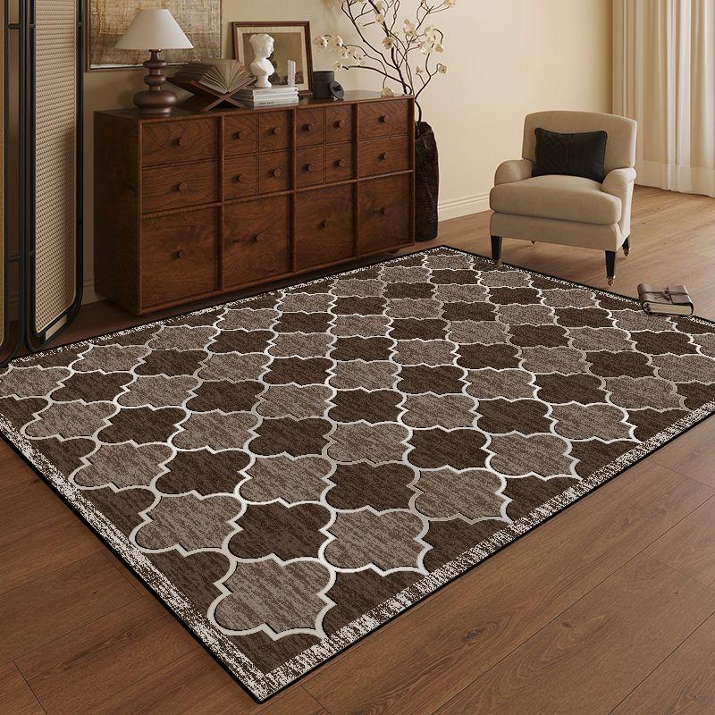 Krata Miękki Brązowy Dywan Dekoracja Salonu Vintage Nordycki Dywaniki Podłogowe Zmywalne Dywany do Sypialni Salon Dywan Duży Rozmiar