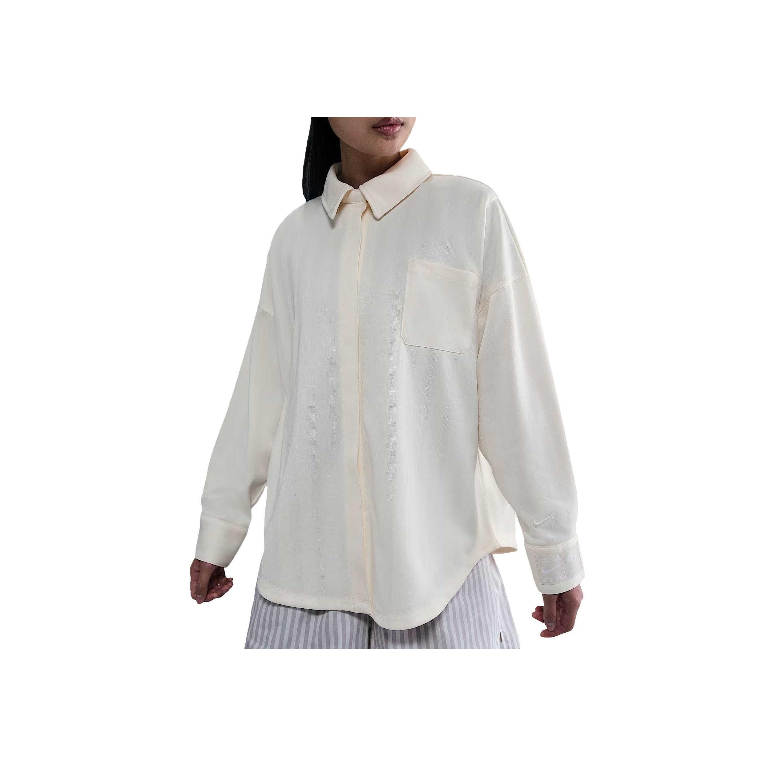 

Nike Swoosh Comfortable Versatile Fashion Long Sleeve Shirt Women tops HV1957-110 M