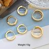 3 Pairs Dainty 14K Gold Plated Zircon Hoops Stackable Earrings Set For Women Fashion Elegant Daily Party Wear Jewelry Gifts 2026