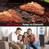 Wireless Meat Thermometer,Bluetooth Meat Thermometer with 300ft Wireless Range,Digital Cooking Thermometer with Alert for BBQ,Oven,Smoker,Air Fryer