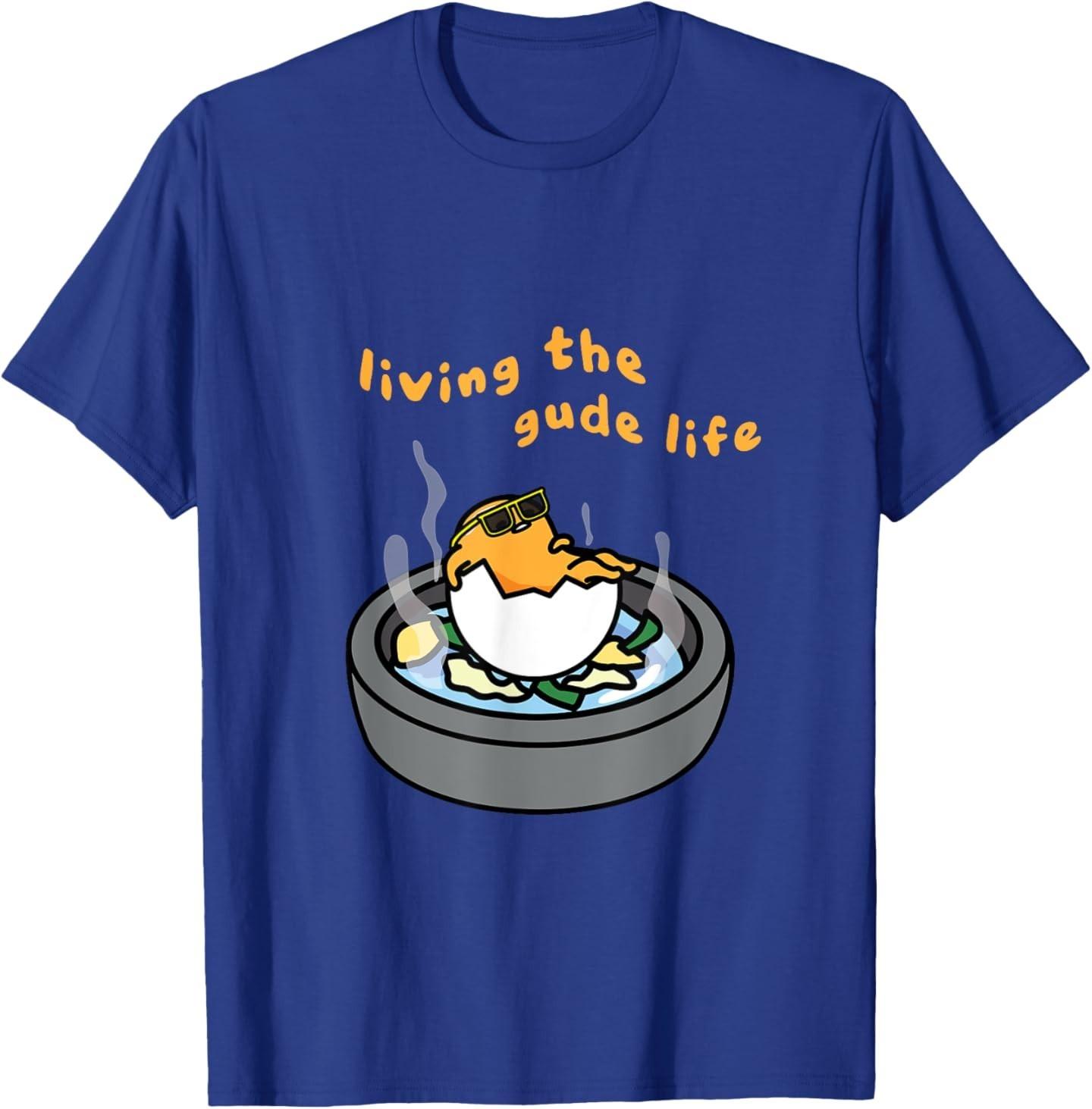 Living the Gude Life Ramen featuring Gudetama T-Shirt Mens Womens Tees Top S