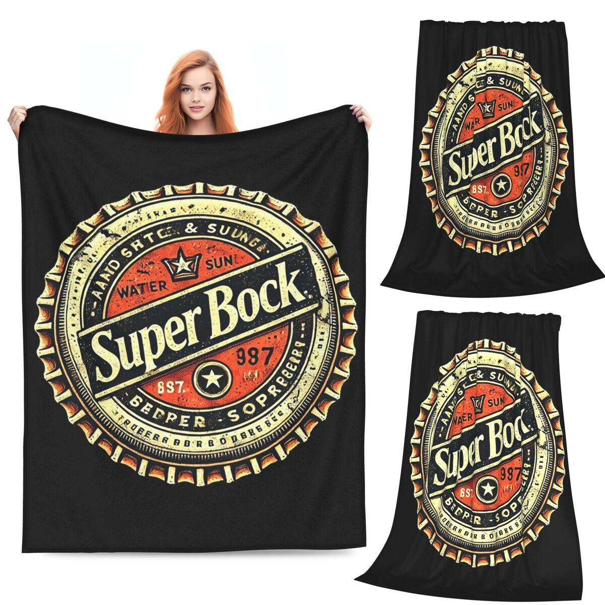 

Super Bock Since Logo Anime Blanket Soft Warm Flannel Throw Blanket Plush for Bed Living room Picnic Travel Home Sofa 80x120cm