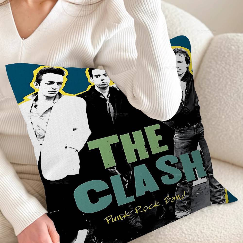 Clash The Band Whitepaper Personalized Picture Text Home Decorative Pillows Household Gifts 45x45cm