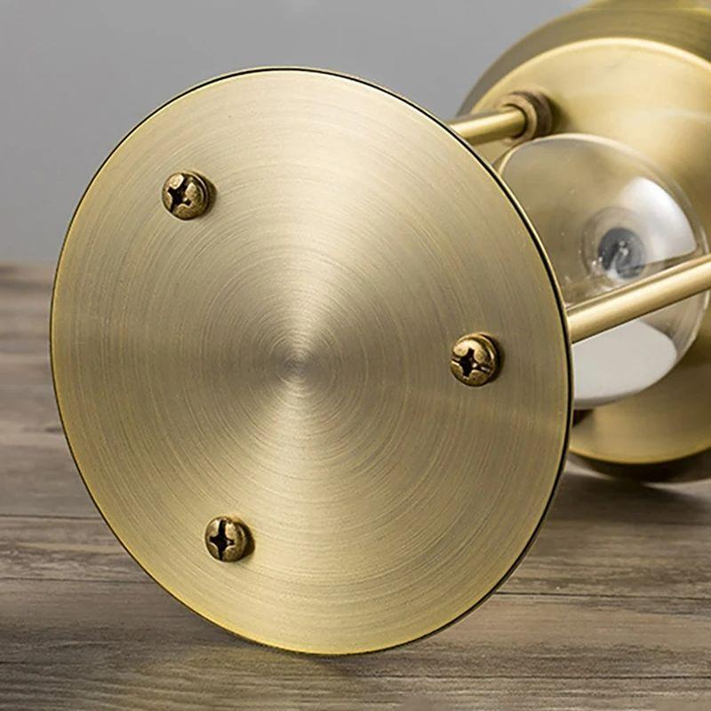 Sablier Rétro Européen Vide Montre à Sable en Métal Minuteur en Verre de Sable Décorations DIY pour Bureau à Domicile Nouveauté 2024 Sablier