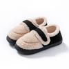 Heel cotton slippers autumn and winter warm plush soft cotton slippers couple home indoor shoes