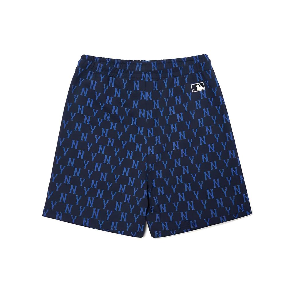 New MLB Base Logo Casual Shorts Unisex Blue 3ASPM0123-50NYS