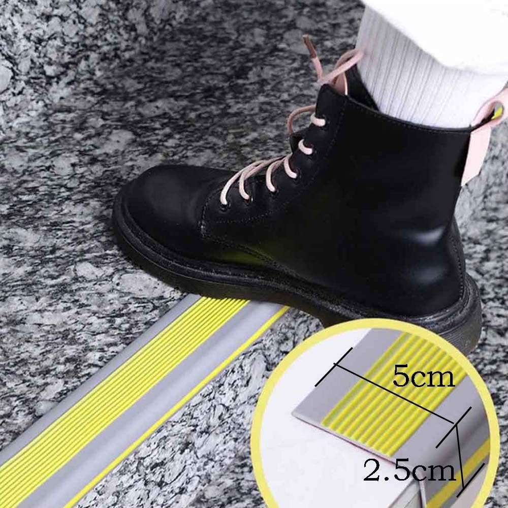 Stair for Indoors and Prevents Safety Accident 5cm X 3mm 1m Long X 1 Gray L-shaped Mat, Anti-slip Tape, Anti-slip Stairs, Outdoors, Falls, Measures,