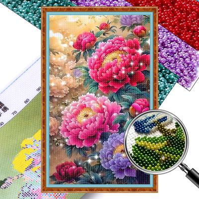 Full Embroidery Beads Printed 11CT Flower Cross Stitch Kit Home Art Decor