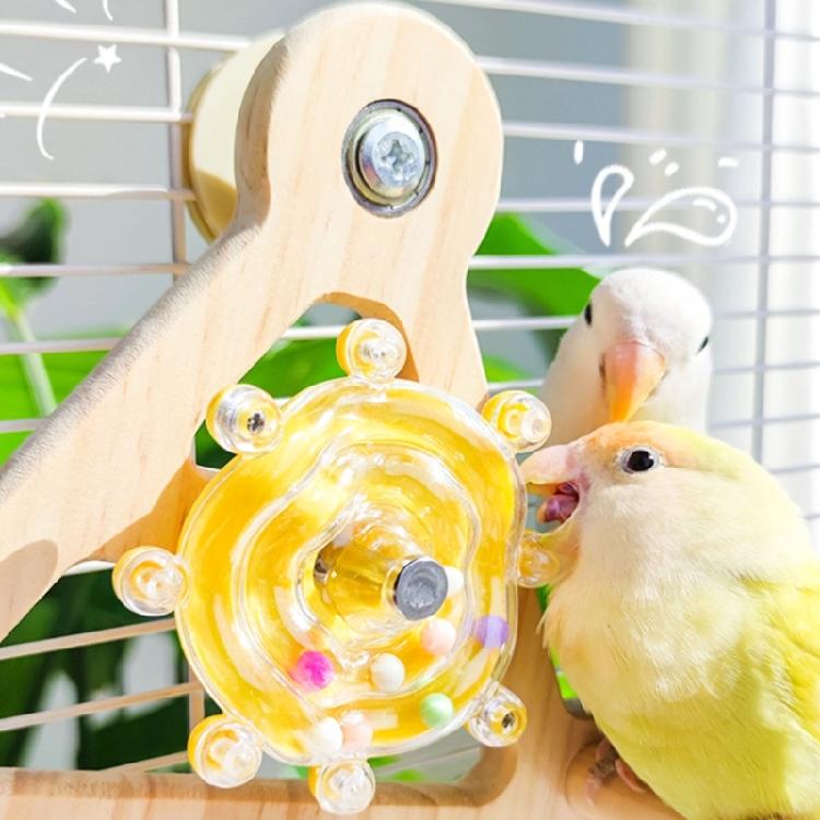 Rocking Parrot Playgrounds Stand Perch Toy with 4 Chewable Perches Encouraging Balance Exercise For Small to Large Bird