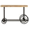 Console Table 112x36x76 Cm Solid Mango Wood and Iron
