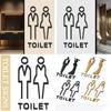 3D Men Women Toilet Signs Acrylic WC Plaque Orientation Sign Wc Signage  Door Plates