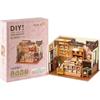 Tsukurundesu Miniature Dollhouse Kit with Instruction Manual Forest Bakery Design