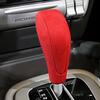 Auto Wildleder Leder Textur Getriebe Shift Panel Rahmen Schaltknauf Abdeckung Kopf Trim für Porsche Cayenne 2004-2009