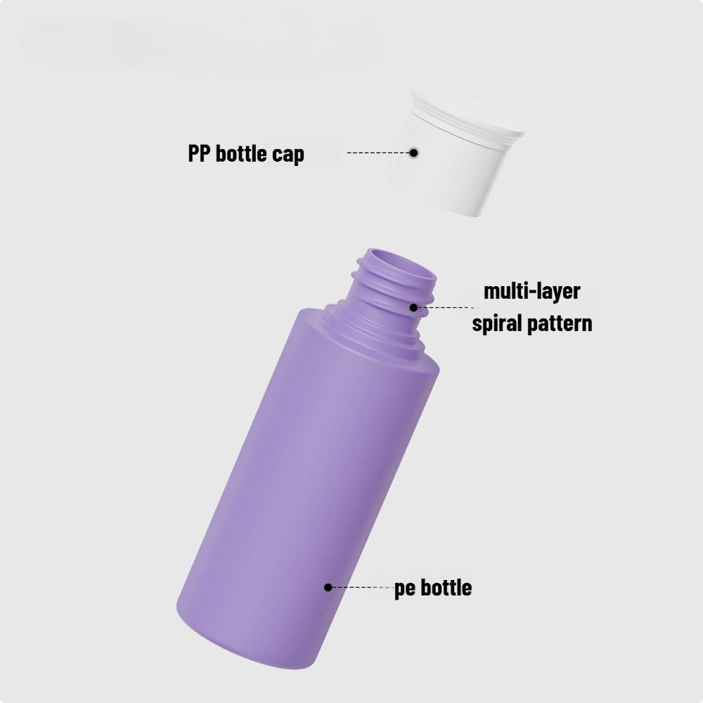 4 Stück 60ml Reiseflaschen Auslaufsicher Reiseutensilien Nachfüllbar für Shampoo Conditioner Lotion Tragbare Quetschflaschen 60ml*4