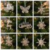 Ballet Girl Acrylic Christmas Tree Ornaments Christmas Snowflake Icicle Pendants  New Year