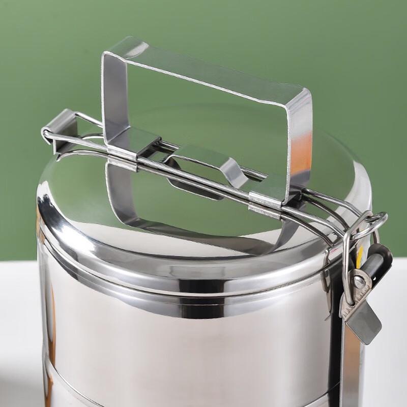 Zhenshijia 304 Stainless Steel 3-Layer Lunch Box