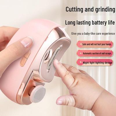 Cortauñas y Lima Eléctricos Automáticos: Herramienta Multifuncional Anti-Salpicaduras para Manicura de Bebés y Niños