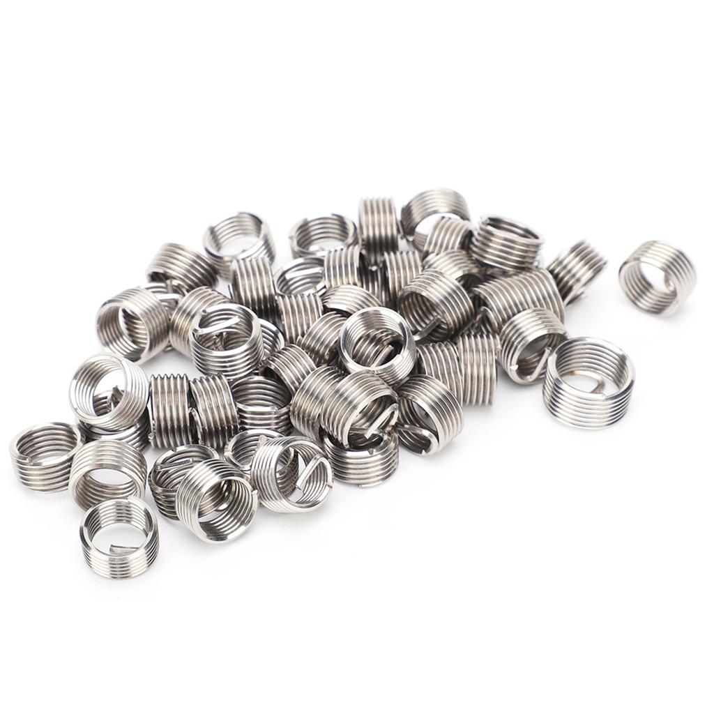 50Pcs Thread Inserts Male Female Reducing Nut Repair Tool Stainless Steel Fastener M10x1.252D