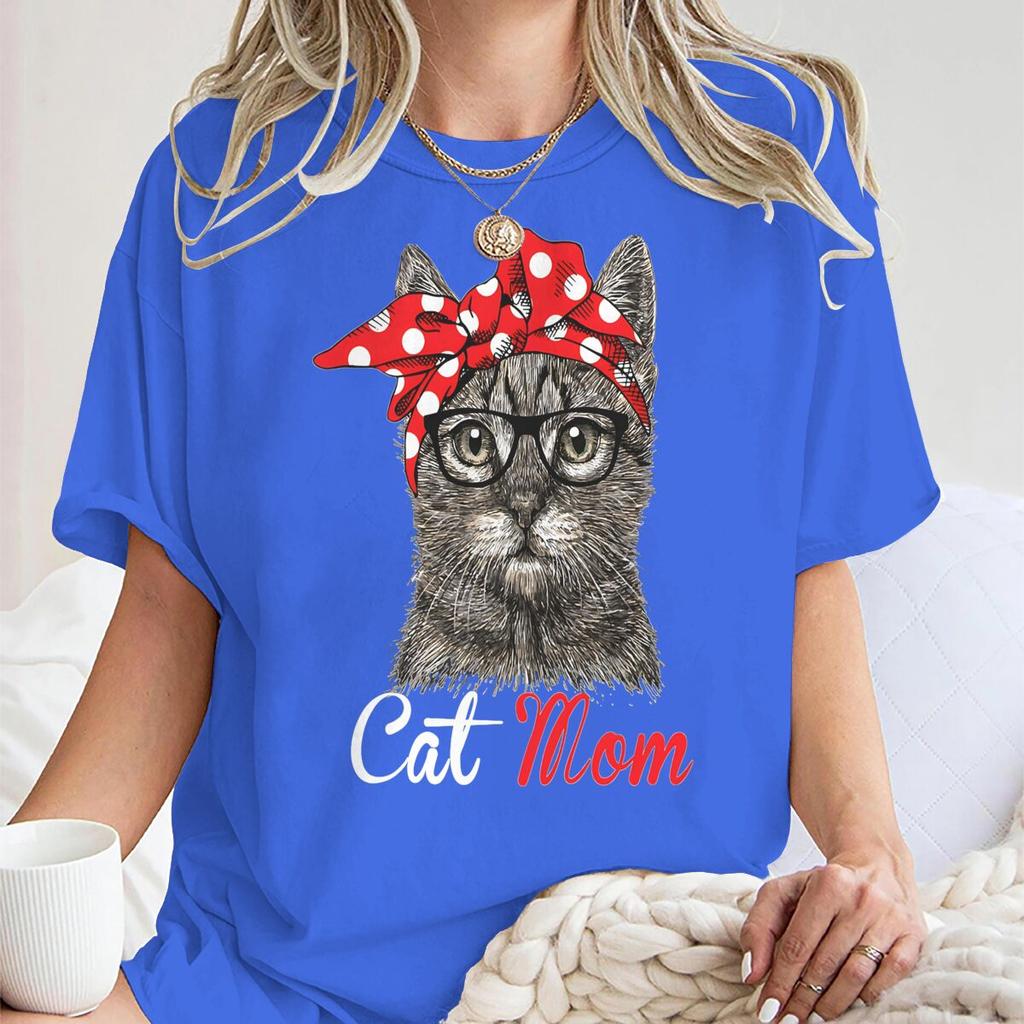Funny Cat Mom Shirt For Cat Lovers Mothers Day Gift Tshirt Fashion Cat Lover Gift Unisex Unisex Short Sleeve Streetwear