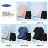 MHR Men's Ice Silk Short Sleeve T-shirt & Shorts Set