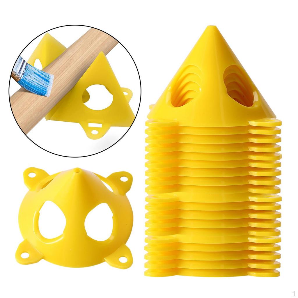 20pcs Solid Painting Pyramid Stand Safety Painted Surface Triangles Support Elevated Staining Gluing