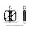 GUB GC071 GZ 1 Pair Aluminum Alloy Pedals Anti Slip Triple Bearing Pedals with Hex Wrench for Mountain/Road Bike