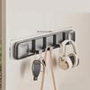 Wall Mount Door Hook Coat Rack Multi-Hook Kitchen Organizer  Entryway Key & Bag Hanger