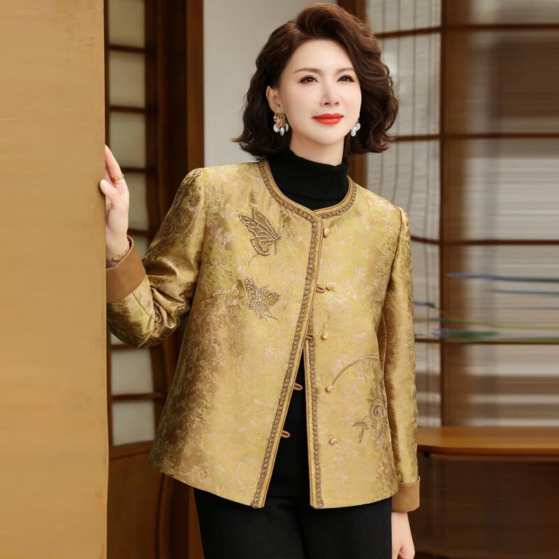 Yalu Elegant Floral Embroidered Women's Autumn Jacket