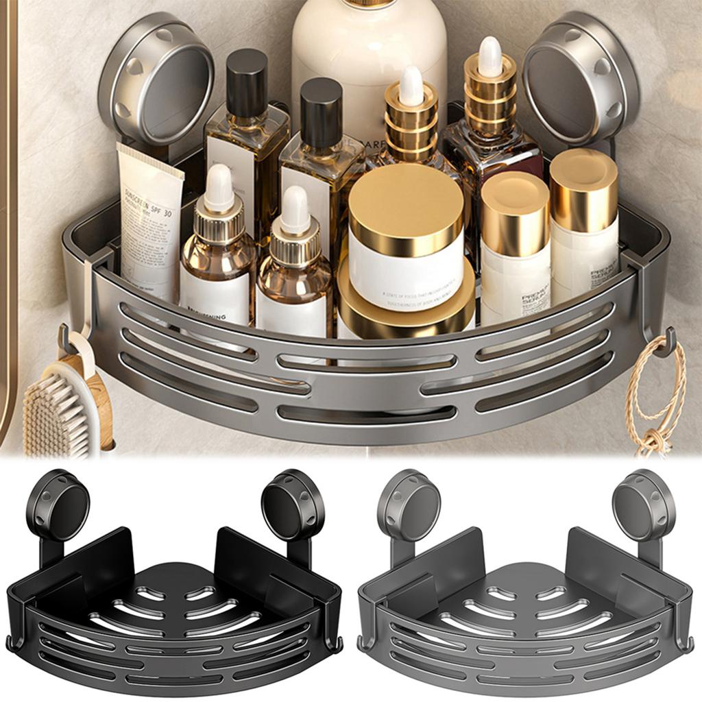 Bathroom Shelf With Suction Cup Kitchen Storage Organizer Plastic Shampoo Rack Shower Shelf Bathroom Accessories No Drill Shelf