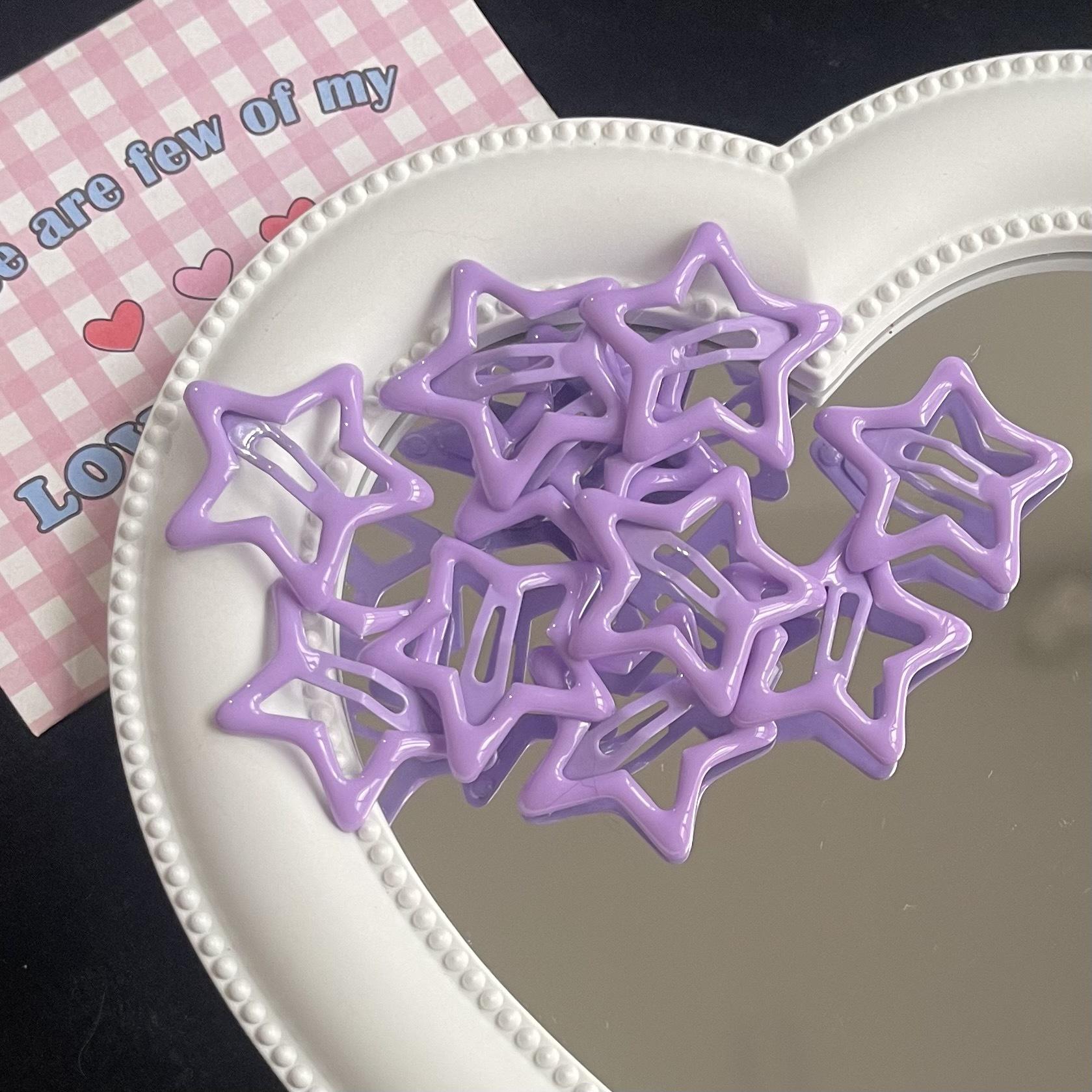 

Заколки-клипсы для волос в виде пятиконечной звезды для энергичных девочек - Принцесса Заколки для челки и боковые клипсы