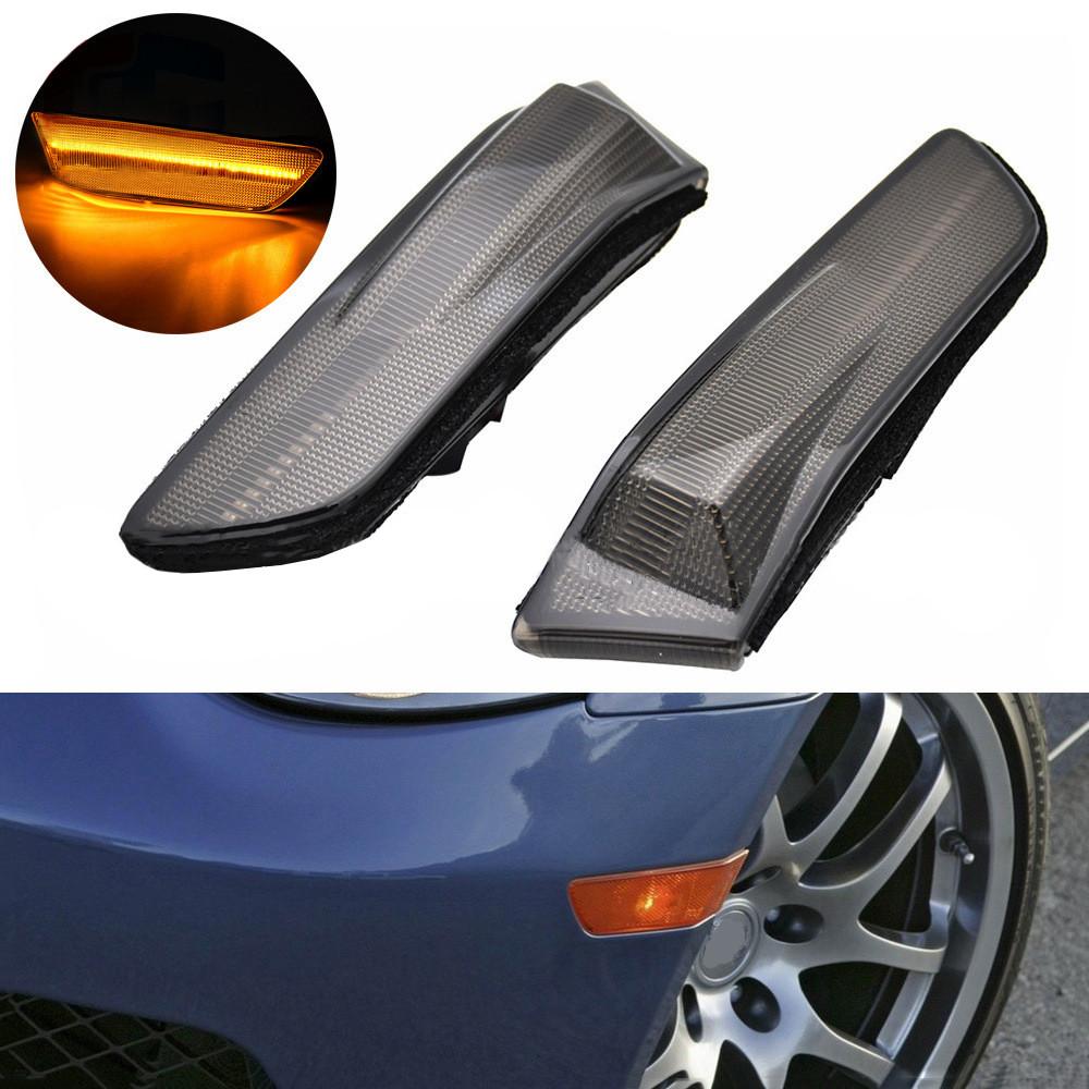 Sequential Switchback LED Side Marker Signal Lights For 03-07 Infiniti G35 Coupe