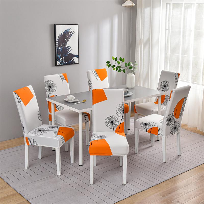 1PC Geometrische Spandex Stuhlhussen Stretch Esszimmer Sitzbezug Elastische Stuhl Schutzhülle für Restaurant Hochzeit Bankett