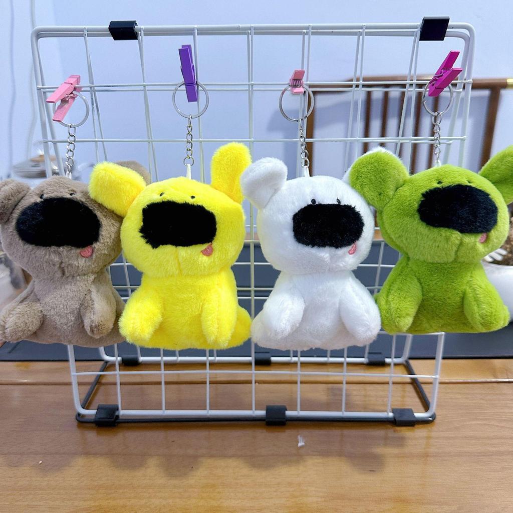 Mini Plush Toy Claw Machine Keychain Charms